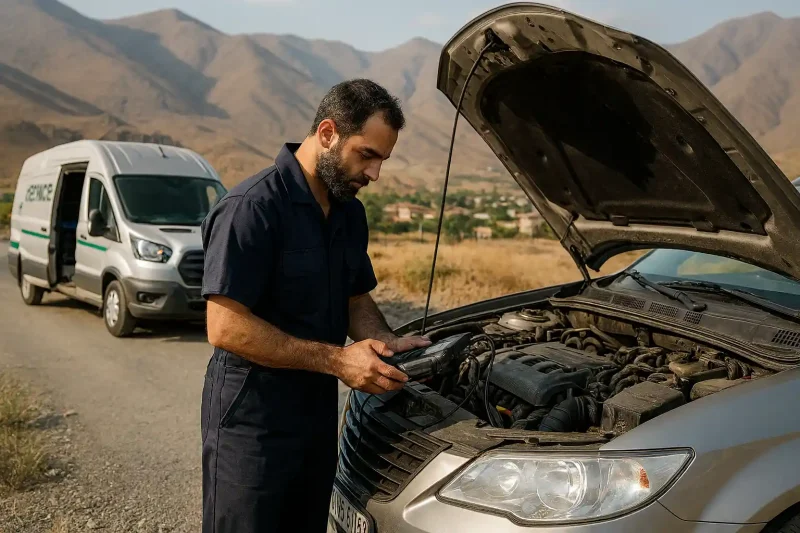 مکانیک خودرو سیار کردان